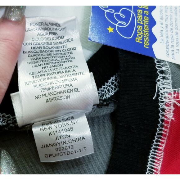 UNLV Tshirt Pajama Top Boys XL Raglan Red Gray Motorcycle Rev It Up - Picture 6 of 10